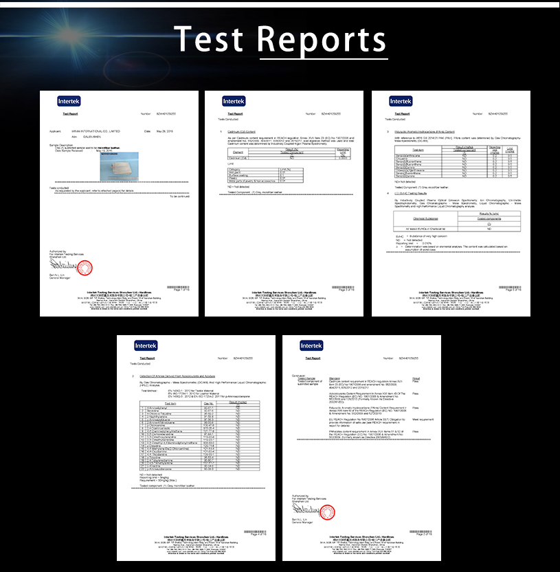 WINIW Synthetic Shoe Leather Certifications - Quality & Environmental Compliance